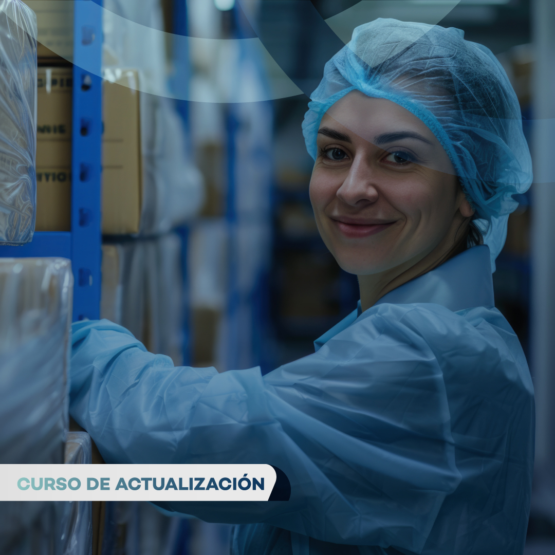 Portada del curso: BUENAS PRÁCTICAS DE ALMACENAMIENTO DE MEDICAMENTOS, CADENA DE FRIO Y TRANSPORTE