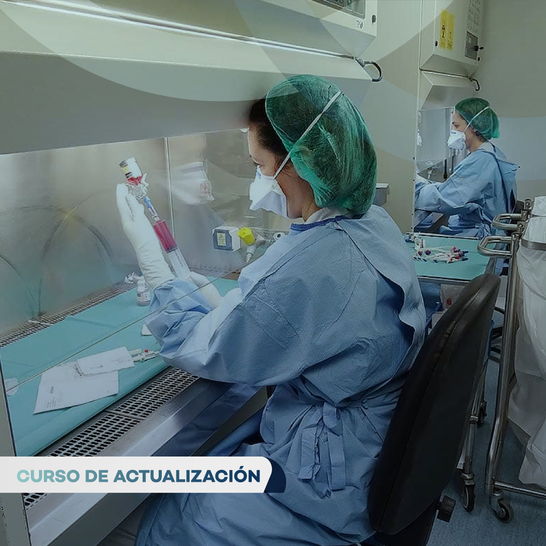 Portada de ATENCIÓN FARMACÉUTICA, MANEJO Y PREPARACIÓN DE MEZCLAS ONCOLÓGICAS DE QUIMIOTERAPIA Y FARMACOVIGILANCIA EN ONCOLOGÍA